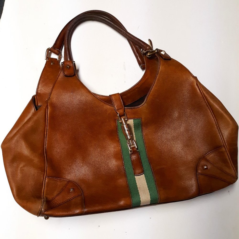 AUTHENTIC BROWN LEATHER GUCCI